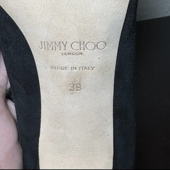 Jimmy Choo Shoes Womens Size 39 Suede Block Heel Pumps - Picture 11 of 11